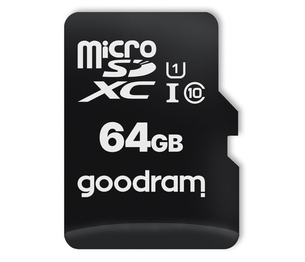 GOODRAM 64GB microSDXC 100MB/s C10 UHS-I U1 - 535249 - zdjęcie
